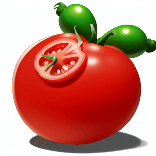 AI generated: simple little funny tomatoman