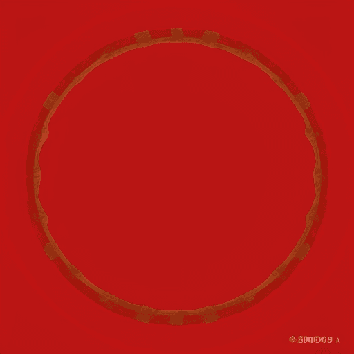 AI generated: circunferencia de borde rojo 