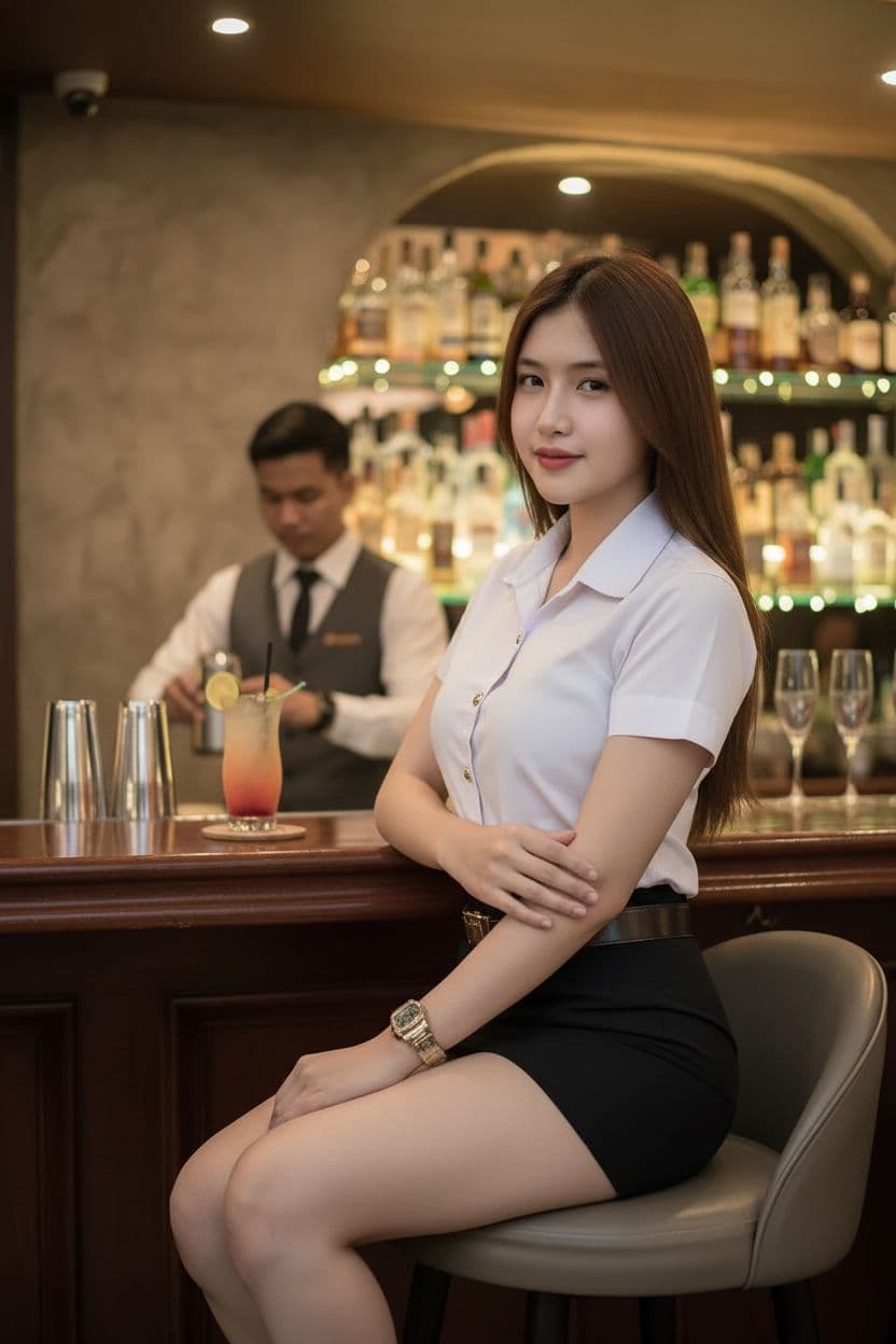 AI generated: au bar