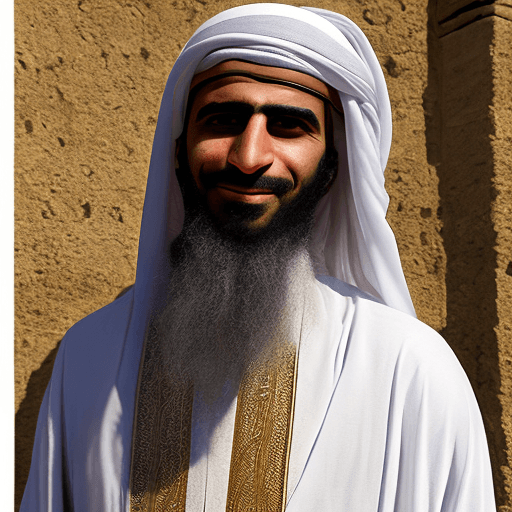 AI generated: High resolution photography of a medieval middle eastern man