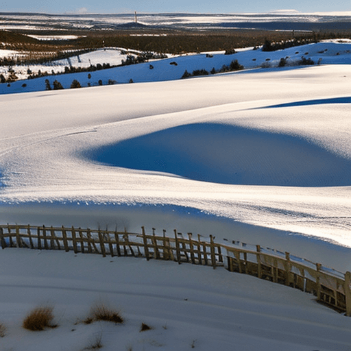 AI generated: forced perspective, Hyper realistic, cinematic movie shot overlooking Grasslands National Park in Sa...