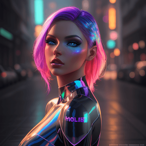 AI generated: stunning fiminine body, commercial image, lucinda lafleur | holographic photography shoots, in the s...