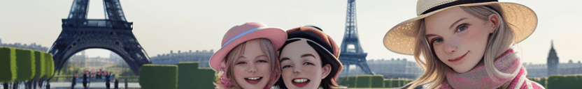 AI generated: selfie view with nobody during their delightful Paris journey. Max, wearing a stylish mini beret and...
