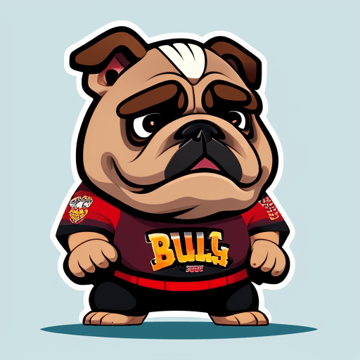 AI generated: bulldog mascot style vector cartoon 