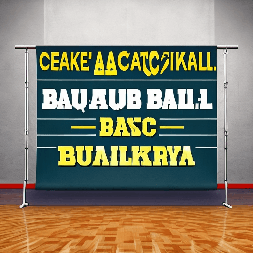 AI generated: Create a banner for a basketball academy It should include the text "Whatsapp 966808665 ". Also ther...
