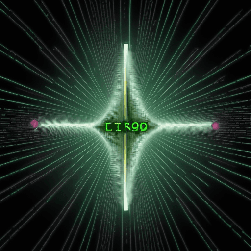 AI generated: matrix binary codes falling