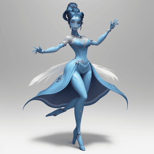 AI generated: (best quality,hd quality,highres) (animated avatar:1.1,figure:1.1) A stunning animated avatar of her...
