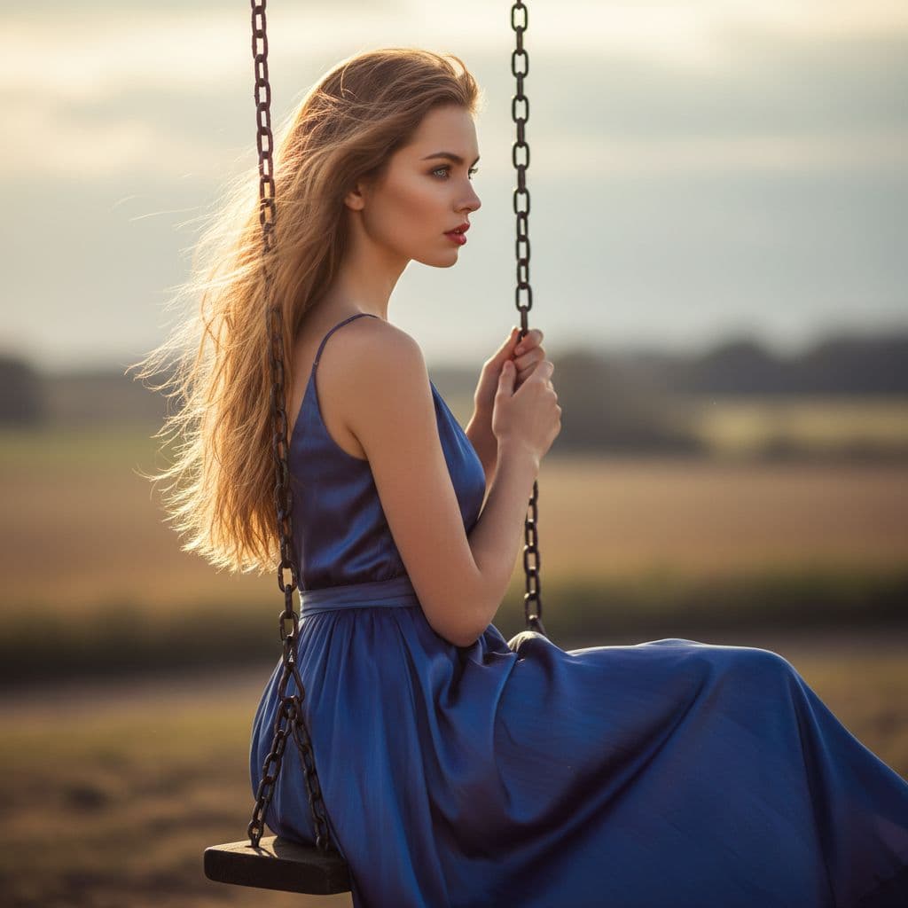 AI generated: "Image is high resolution full-hight vertical fine art profile portrait, Sony A1 and 120mm lens, cap...