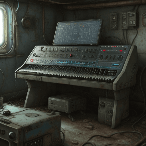 AI generated: Hyper realistic 1st gen synth from fallout 4 