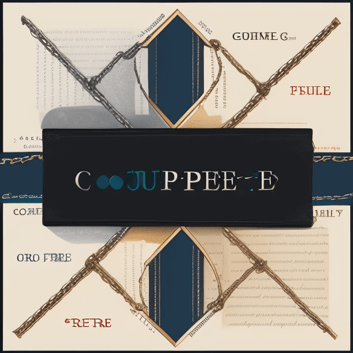 AI generated: Generate an image in which four chains are creatively connected to spell out the word 'FREE' in uppe...