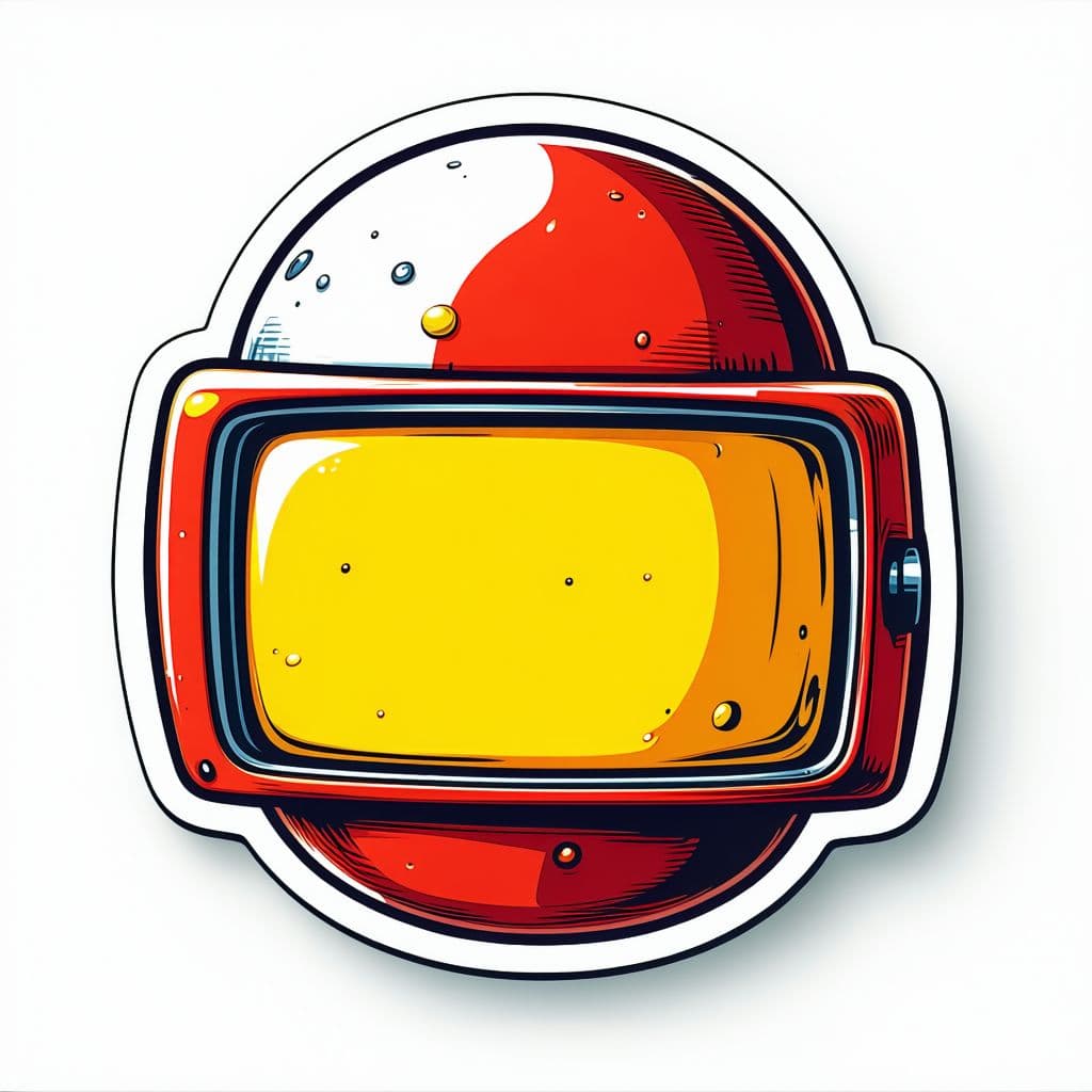 AI generated: vector design on white background, cool [Subject] in a Bikkuriman-style, die-cut sticker on white ba...