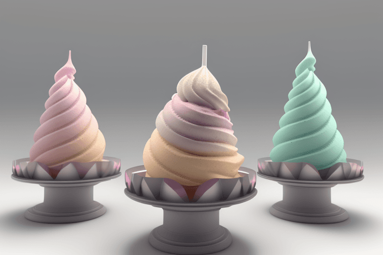 AI generated: Panopticon Upside-Down: Spirits shaped like Ice Cream cone, with big, adorable tounge. They are all ...