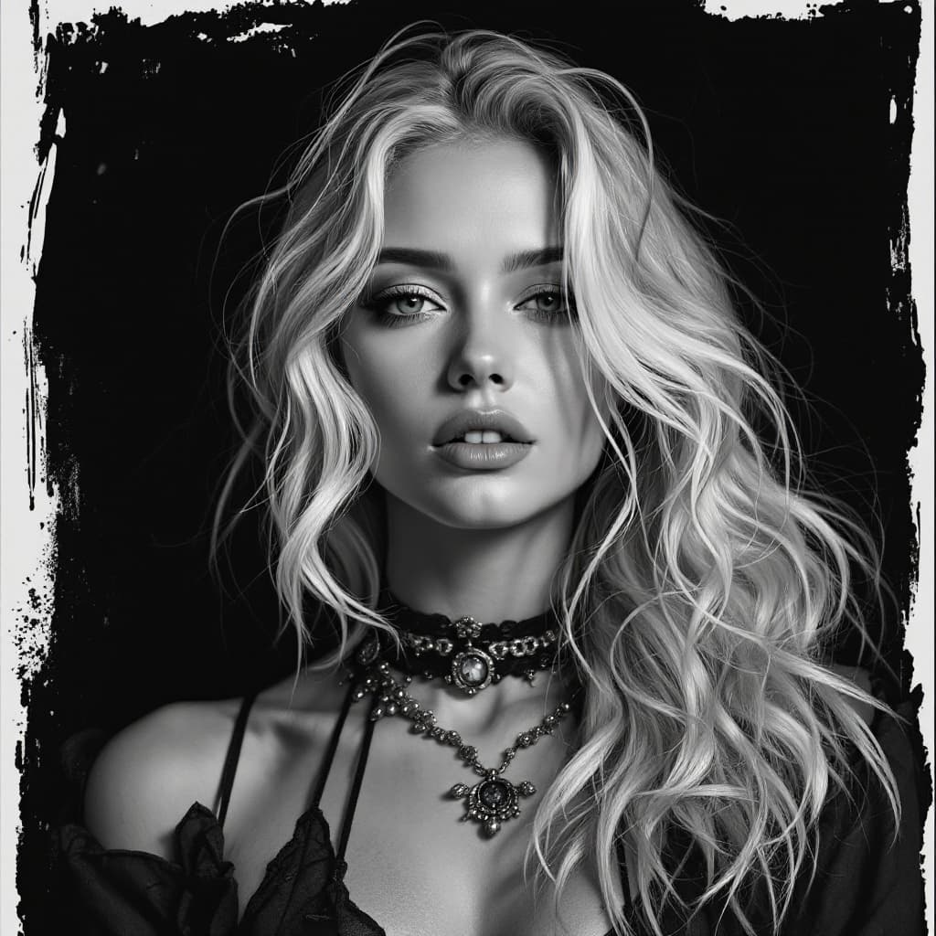 AI generated: gere uma imagem realista de uma linda mulher de nome alice, branca dos cabelos loiros de 25 anos