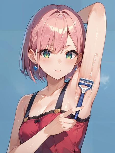 腋毛剃り/shaving armpits hair - Image 2