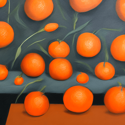 AI generated: three orange