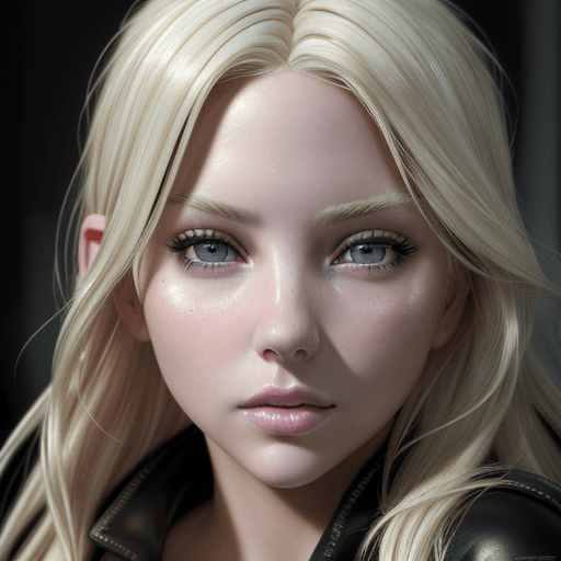 AI generated: dynamic angle, (ashleyBenson:0.9), ((platinum-blonde)), ultra detailed delicate face, she is hyper b...
