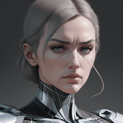 AI generated: drawing of a woman, in the style of kieron gillen, light gray, intense close-ups, i can't believe ho...