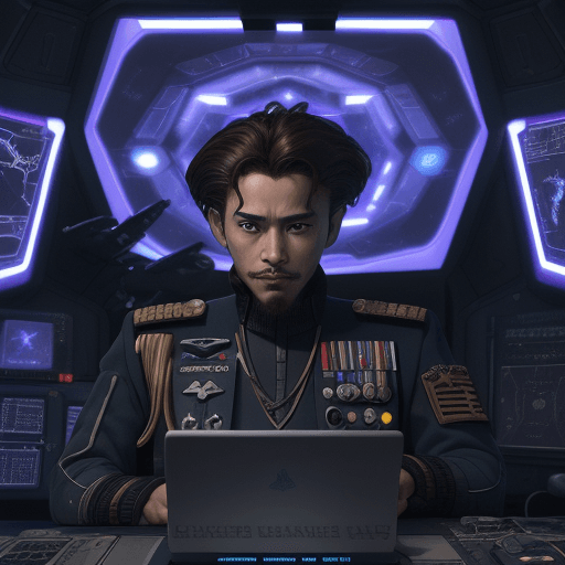AI generated: Wing Commander Tech, a pivotal character, is described as the King’s heir and the prince of all Real...