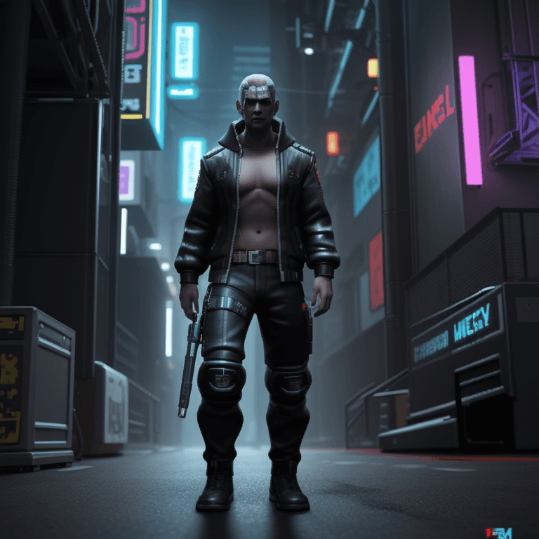 AI generated: pixel art cyberpunk video game, 36 bit video game, highly detailed, 8k