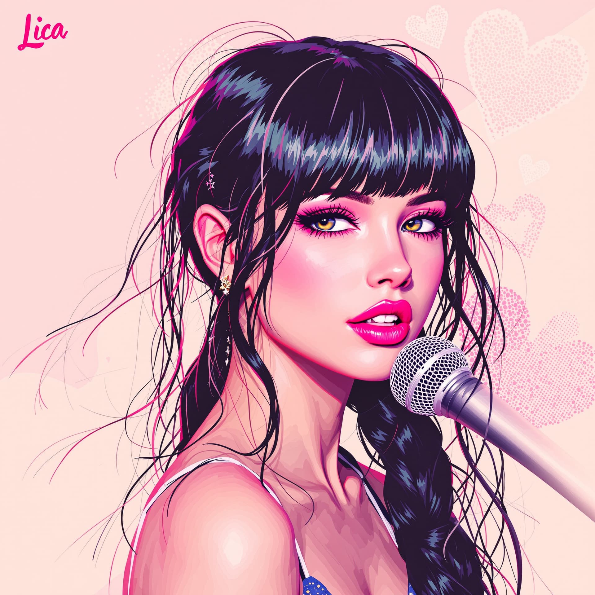 AI generated:  create a singer Lisa   image
