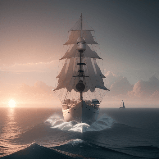 AI generated: Photo of a ultra realistic sailing ufo, dramatic light, pale sunrise, cinematic lighting, battered, ...