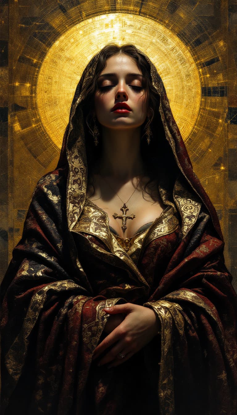 AI generated: By Caravaggio and Bill Sienkiewicz and James Stokoe, a hyper realistic full body artwork depicting a...