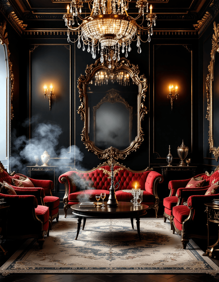 AI generated: Create a grand, opulent poster for 'The Royals' vintage party. The scene is a lavish Rococo/Baroque-...