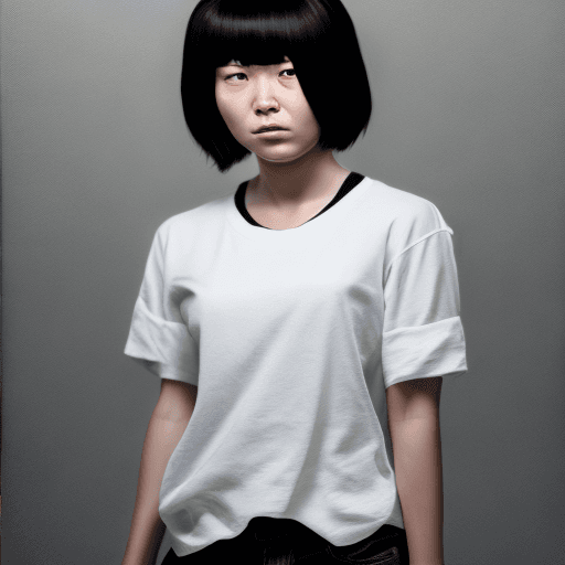 AI generated: Hyper realistic, full shot body photo of the most creepy artwork in the world, portrait photo of a f...