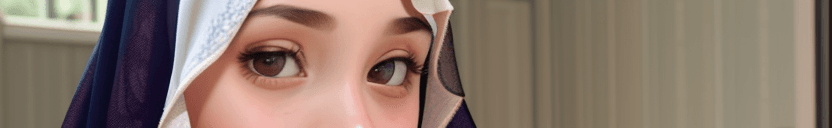 AI generated: make beautiful hijab girls naked