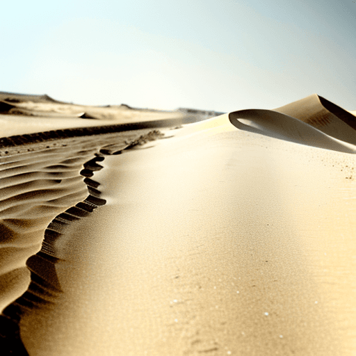 AI generated: Dustbowl - showing sand in the foreground.  Style should be windswept.