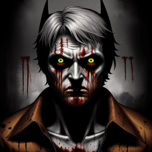 AI generated: (((medium font text speech bubbles)))silent hill style, 4d Overlay, gorecore comic strip style. A bl...