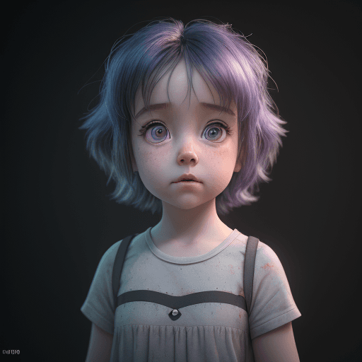 AI generated: Pixar style little girl, 4k, 8k, unreal engine, octane render photorealistic by cosmicwonder, hdr, p...
