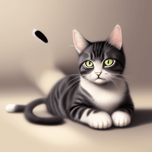 AI generated: Hyper realistic  cartoon like cat