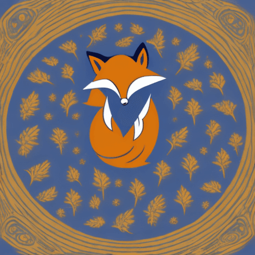 AI generated: fox logo, design fox logo, chibi
