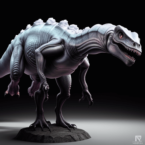 AI generated: Alien dinosaur --ar 9:16 --style raw