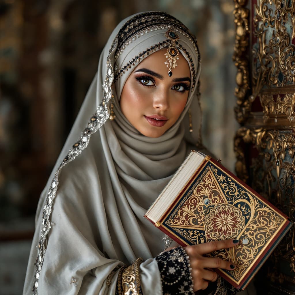 AI generated: arab women wearing abya and showing her ass
