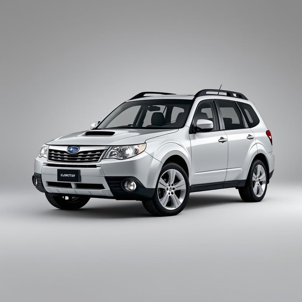 AI generated: a 4k detailed image of a Subaru forester 2010 model, wide angle camera shot 