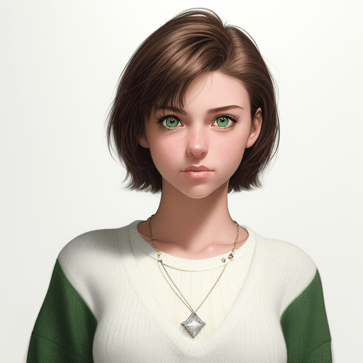 AI generated: 
"Produce a hyper-realistic portrait of a female high school student set in the year 2000. She has s...