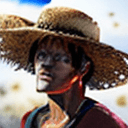 AI generated: 1boy, wanostyle, monkey d luffy, angry looking, straw hat, looking at viewer, solo, upper body, (((m...