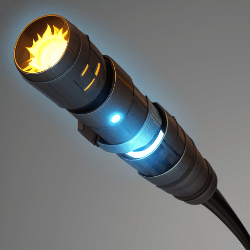 AI generated: futuristic torch