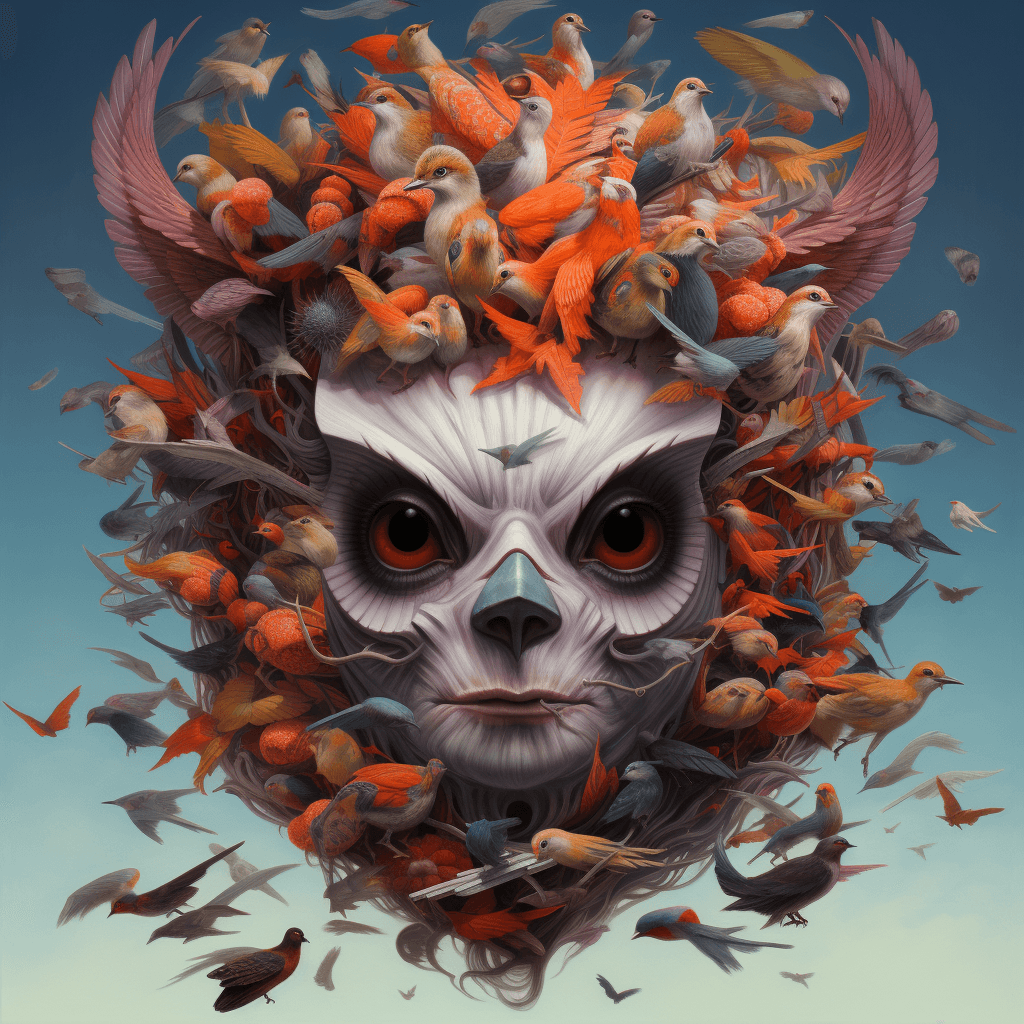 AI generated: Bird Lady