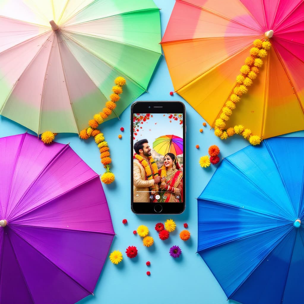 AI generated: Colorful Umbrella Festivity
Background: Bright and festive, with colorful umbrellas commonly seen in...