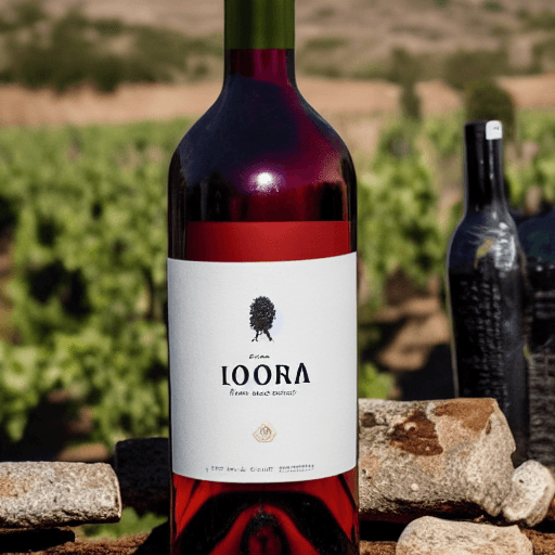 AI generated: wine named “FORRA del ORTO", IN THE label, In the center would be the logo of company wine: a stone ...