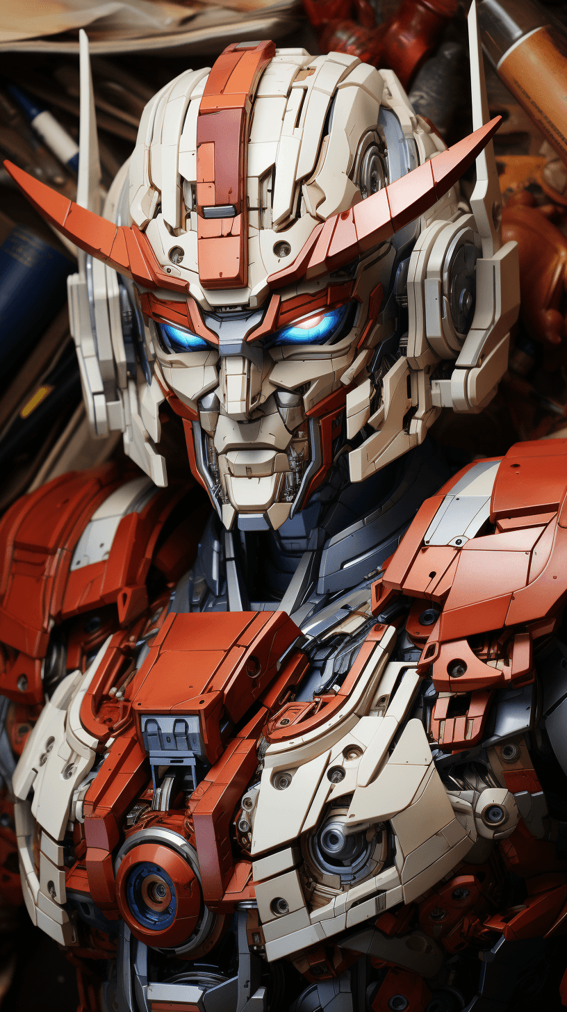 AI generated: transformer Star Saber, Brave Hero of the Universe, pencil drawing, art, in dynamics, highly detaile...