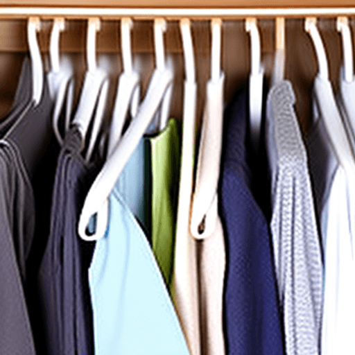 AI generated: hangers in a wardrobe
