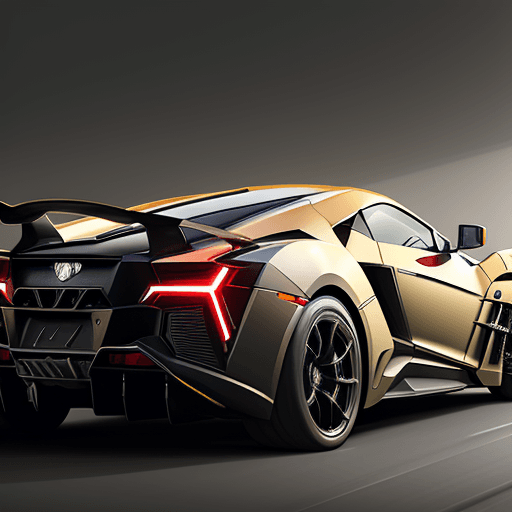 AI generated: Lykan hyper sports car , realistic,fast