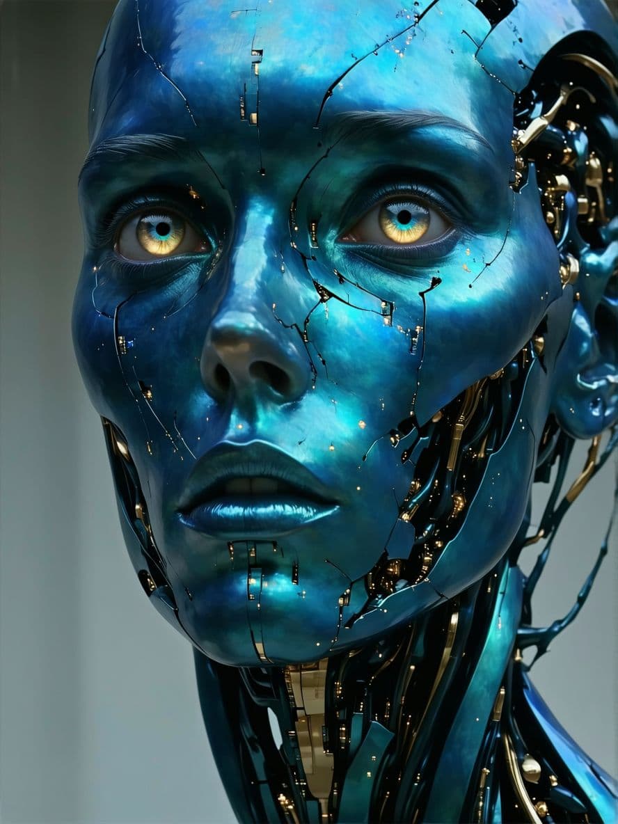 AI generated: Show me the possible strange mutations of the human 2,000 years after man was forced to leave Earth....