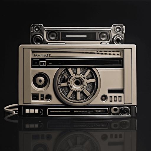 AI generated: Cassette tape hyper realistic hip hop