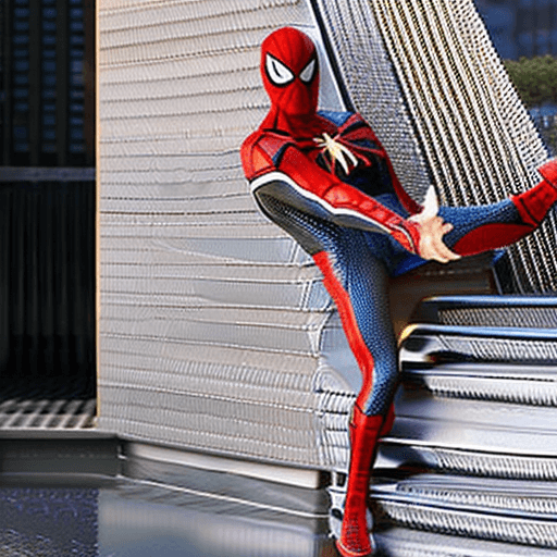AI generated: spiderman of the future, in modern suit, with a lot of detail, high quality image, intricate artwork...