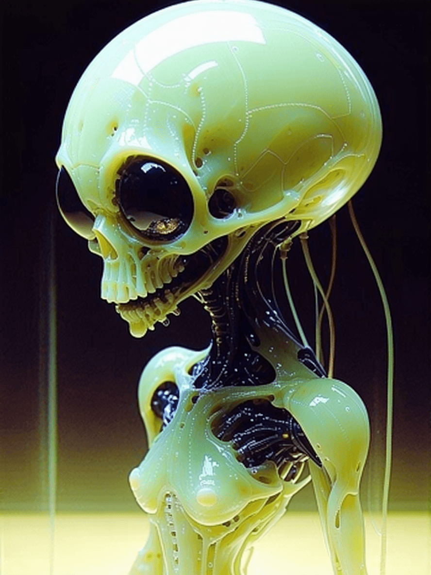 AI generated: Random weird, science fiction, disturbing image, strange, never been seen before